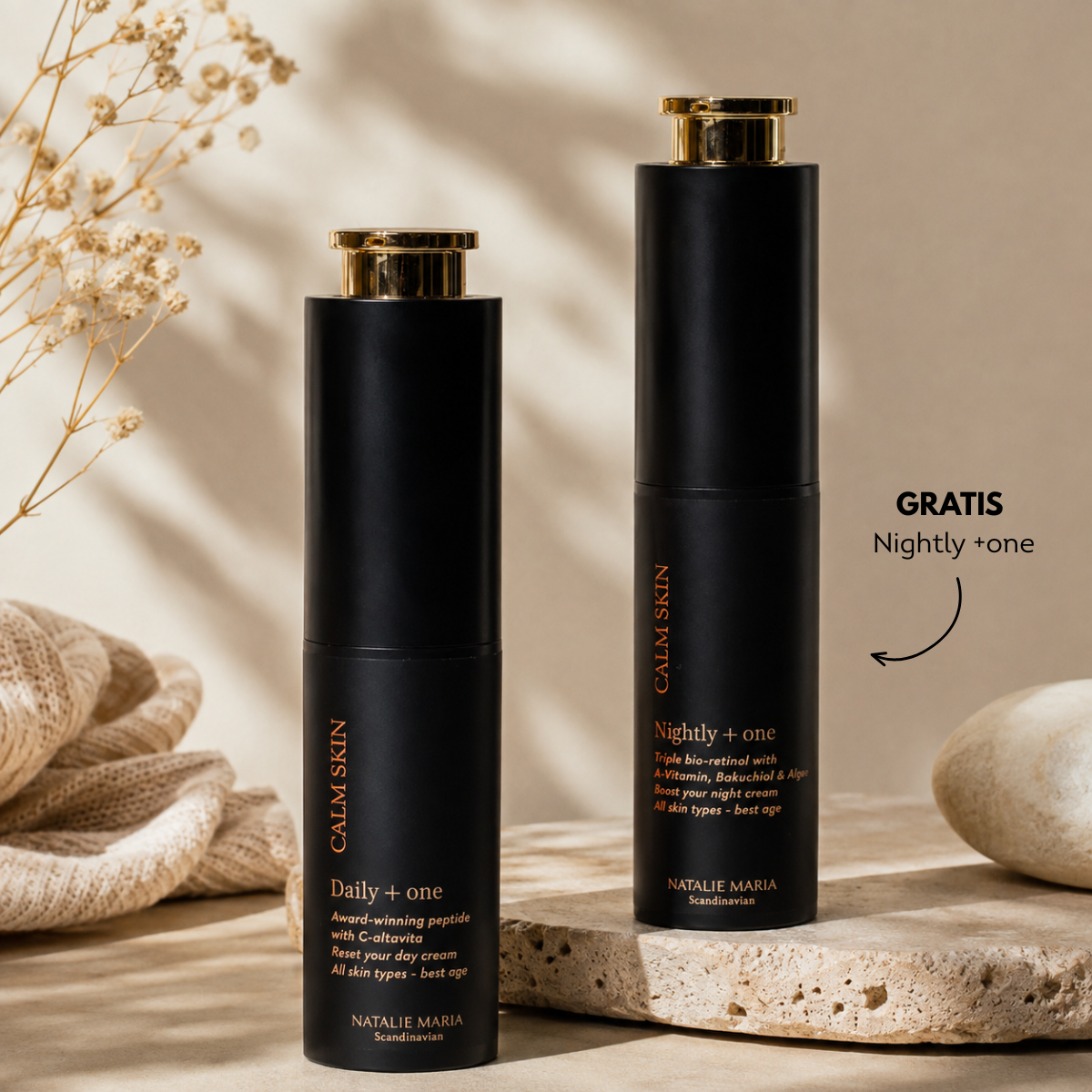 Natalie Maria Scandinavian | Calm Skin Daily +one Booster - 27 ml. + GRATIS Nightly