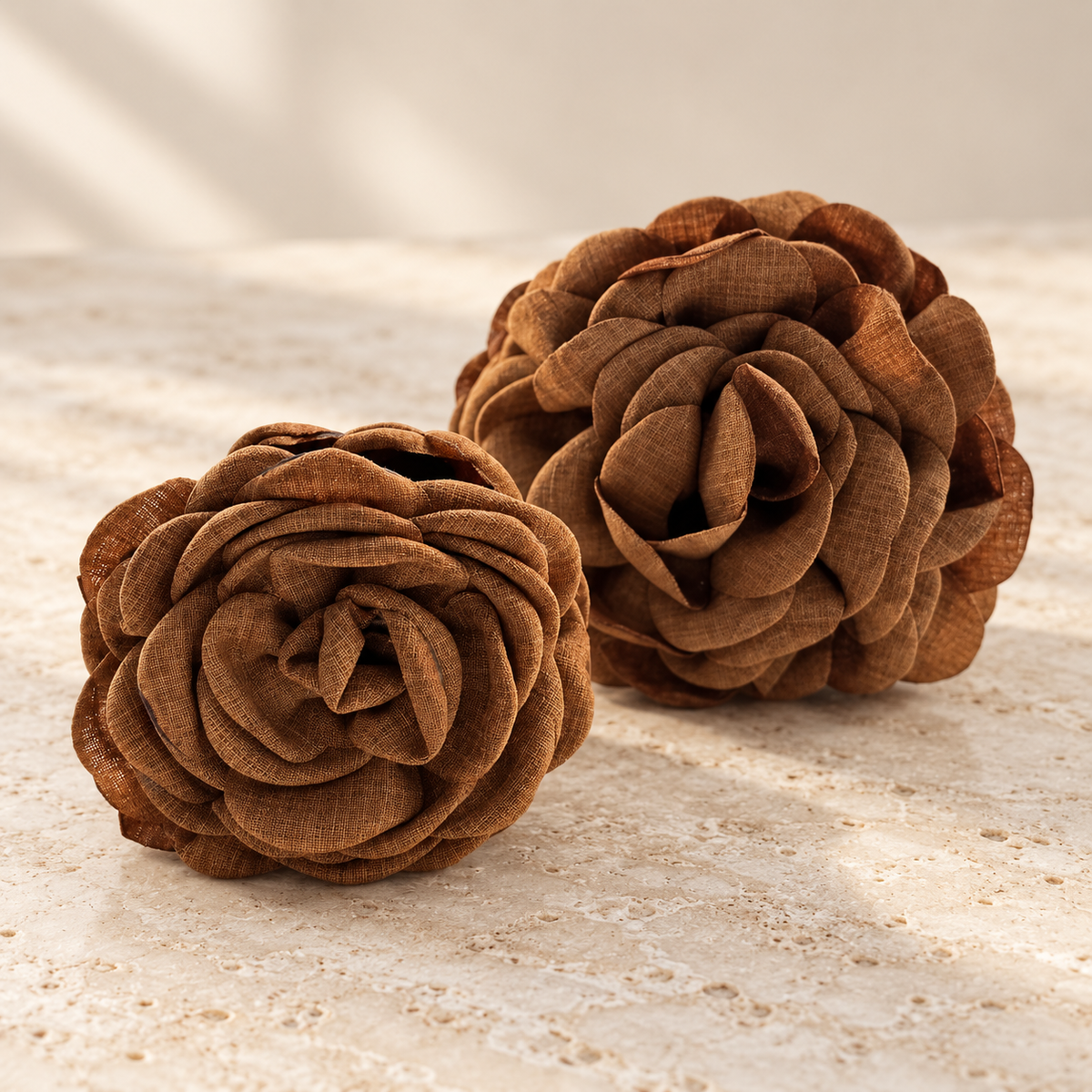 NAMISO - Hana Rose hårklemme - Toffee (9 cm)