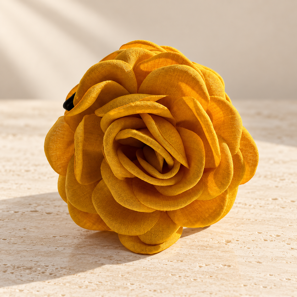 NAMISO - Hana Rose - hårklemme - Gul  (9 cm)