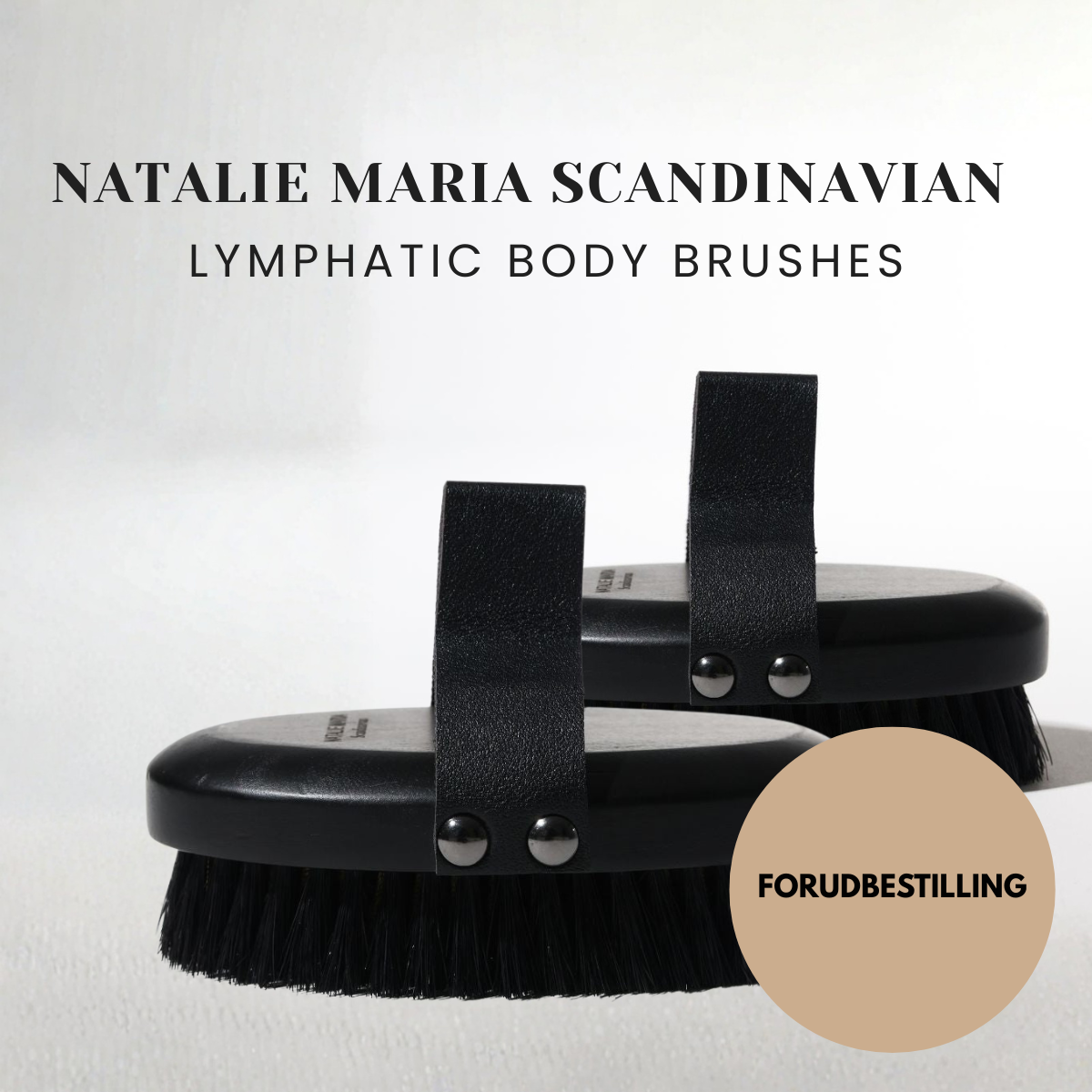 FORUDBESTILLING Natalie Maria Scandinavian - Pro Flow Lymphatic Dry Brushes - 2 stk.