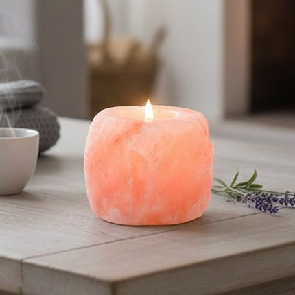 NAMISO - Himalaya salt fyrfadslysestage pink 500-900 g.