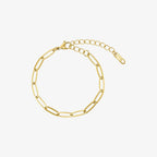 WOLFF JEWELRY -  Mini Chain Charm Bracelet - 18 karat guldbelagt (Vandfast)