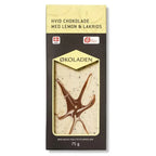 ØKOLADEN - ØKOLOGISK HVID CHOKOLADE - LEMON & LAKRIDS - 75 g.