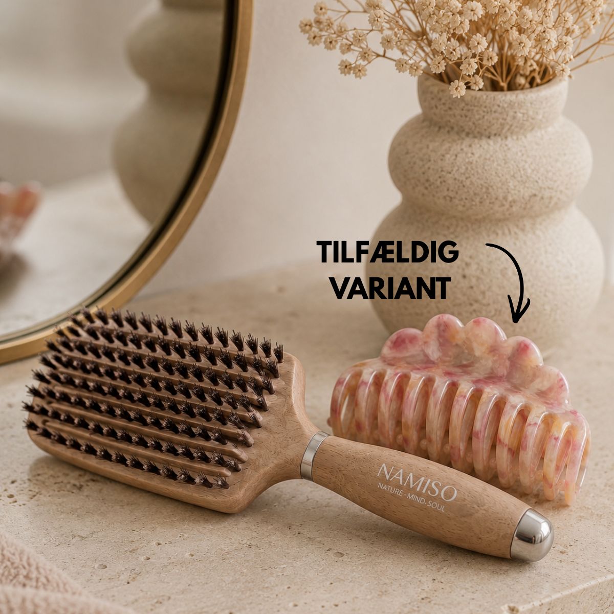 JA TAK TILBUD | Hårbørste + Klemme
