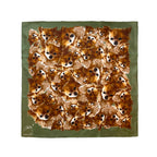 DROPPS BY SZHIRLEY -  silke tørklæde  - #Johnny - Camo grøn