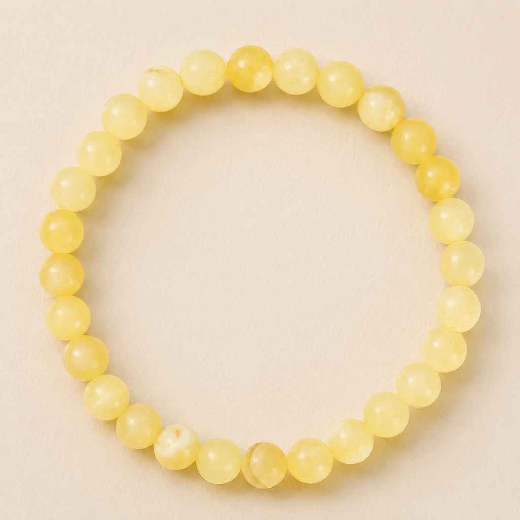 WOLFF JEWELRY -  Jalle Pearl Bracelet - lys gul