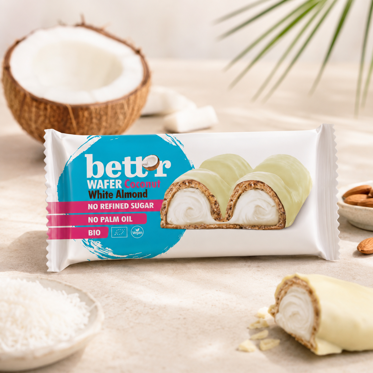 Bett'r - Wafer kokoscreme - Økologisk vaffelbar