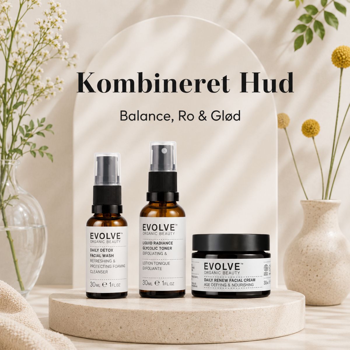 Evolve Travel pakke | Kombineret hud - Travel size