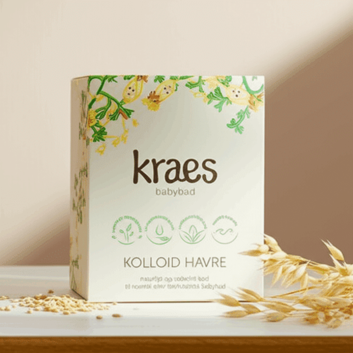 Kraes - babybad - kolloid havre (normal/kløende hud) - 200g