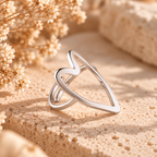 Wolff Jewelry - Luna Big justerbar Ring - Sølvfarvet