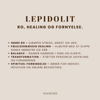 Namiso - Relaxe Mind  - nussesten - Lepidolit (ro, healing og fornyelse)