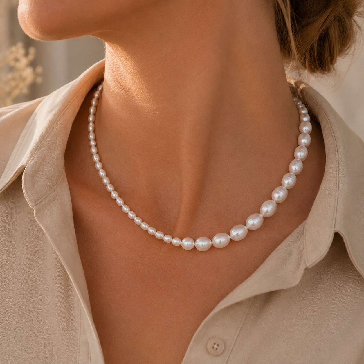 Wolff Jewelry - Lissa halskæde ferskvandsperler