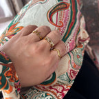 Wolff Jewelry - MOM Shine Ring - 18 karat guldbelagt (Justerbar)