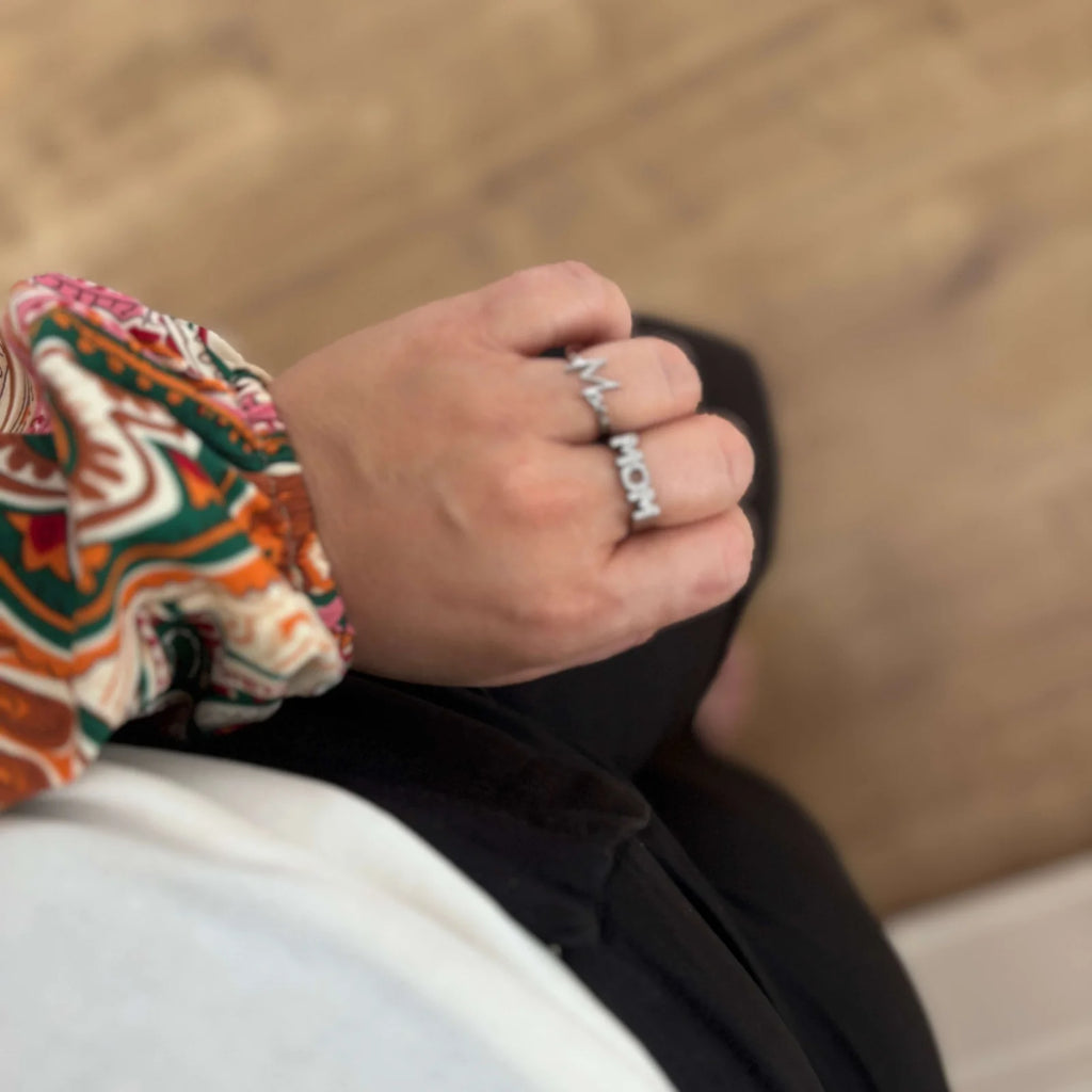 Wolff Jewelry - MOM Shine Ring - Sølvfarvet (Justerbar)