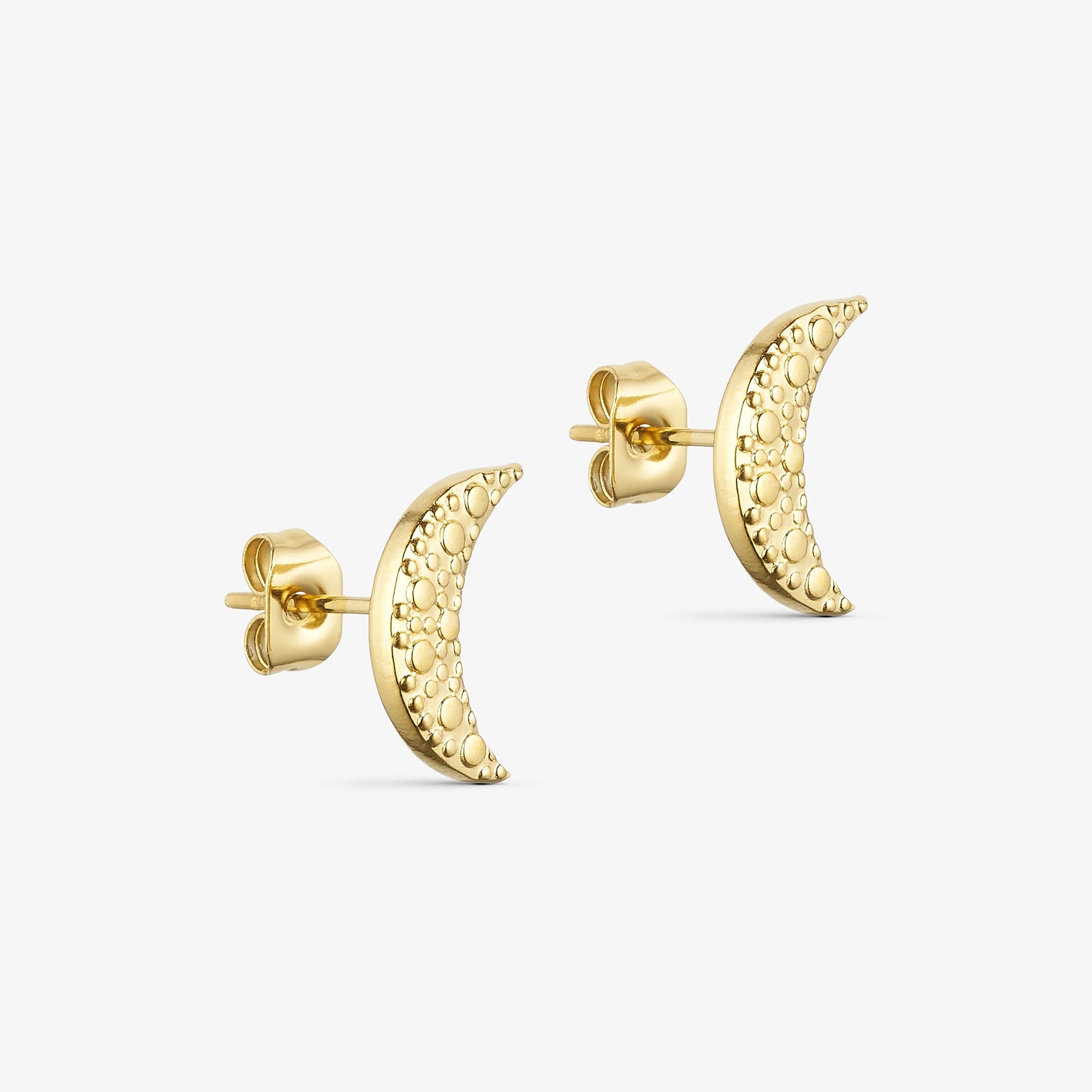 Wolff Jewelry - Moon Stud - Guldfarvet