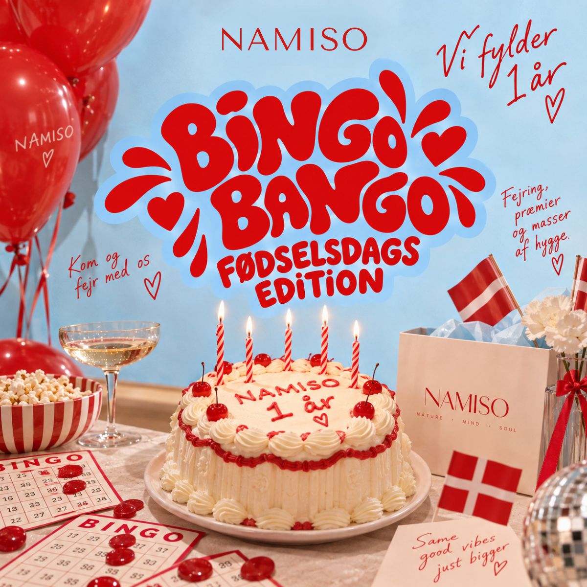 NAMISO 1 års Fødselsdagsevent - Bingo Bango edition