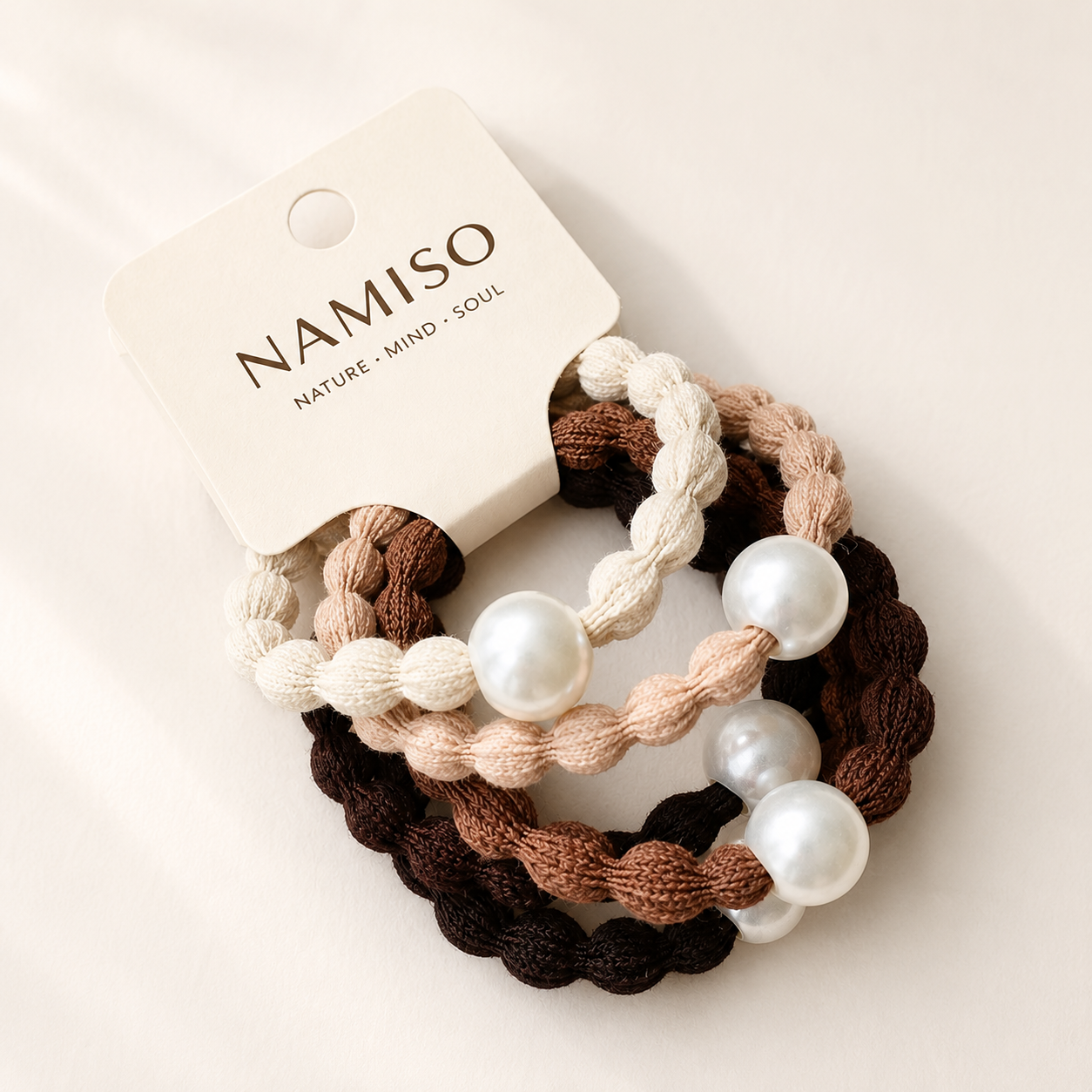 FORUDBESTILLING: NAMISO | Zen Ties Mix 5 - 5 pk hårelastikker