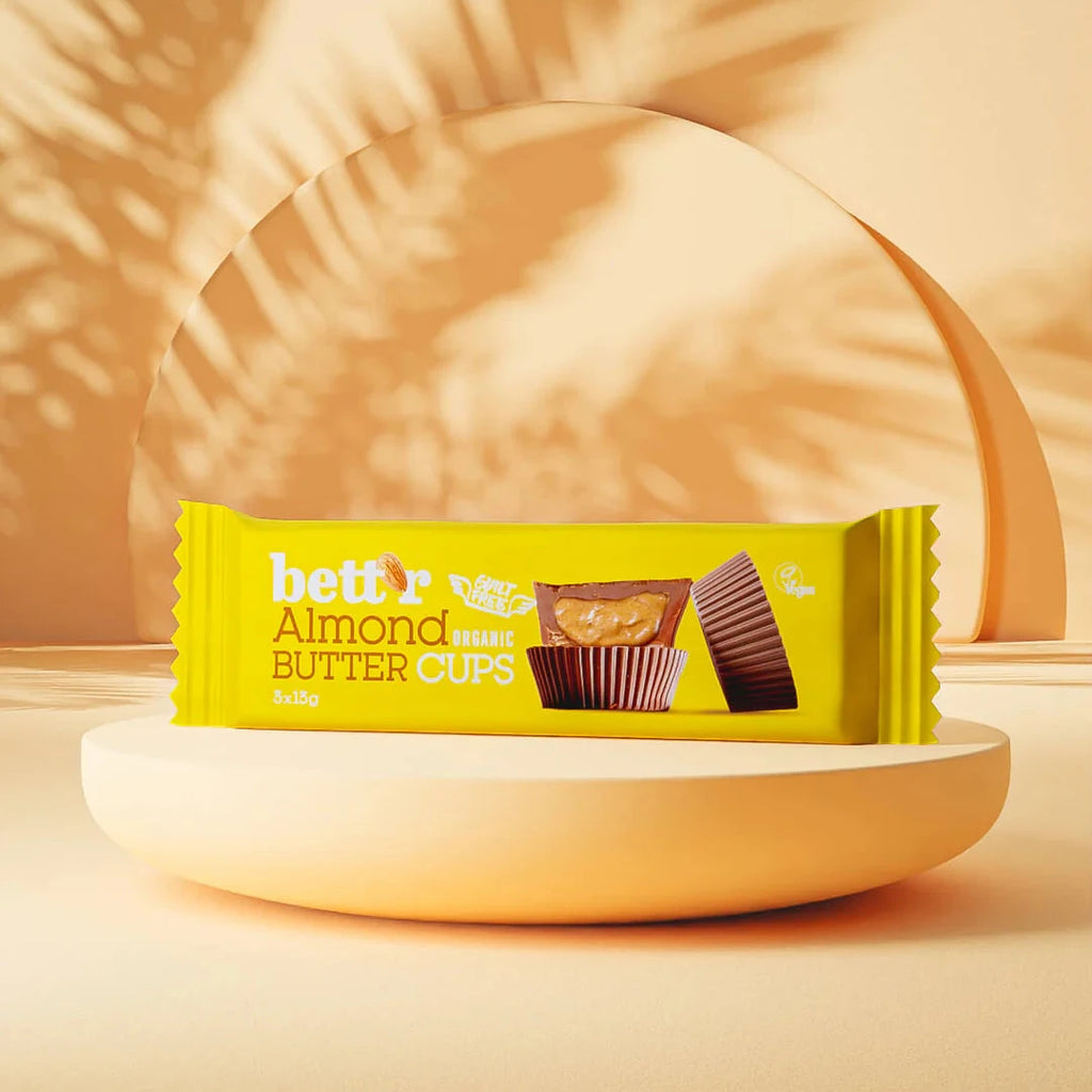 Bett'r - Chokolade  m. mandelsmør - Økologisk - 39 g