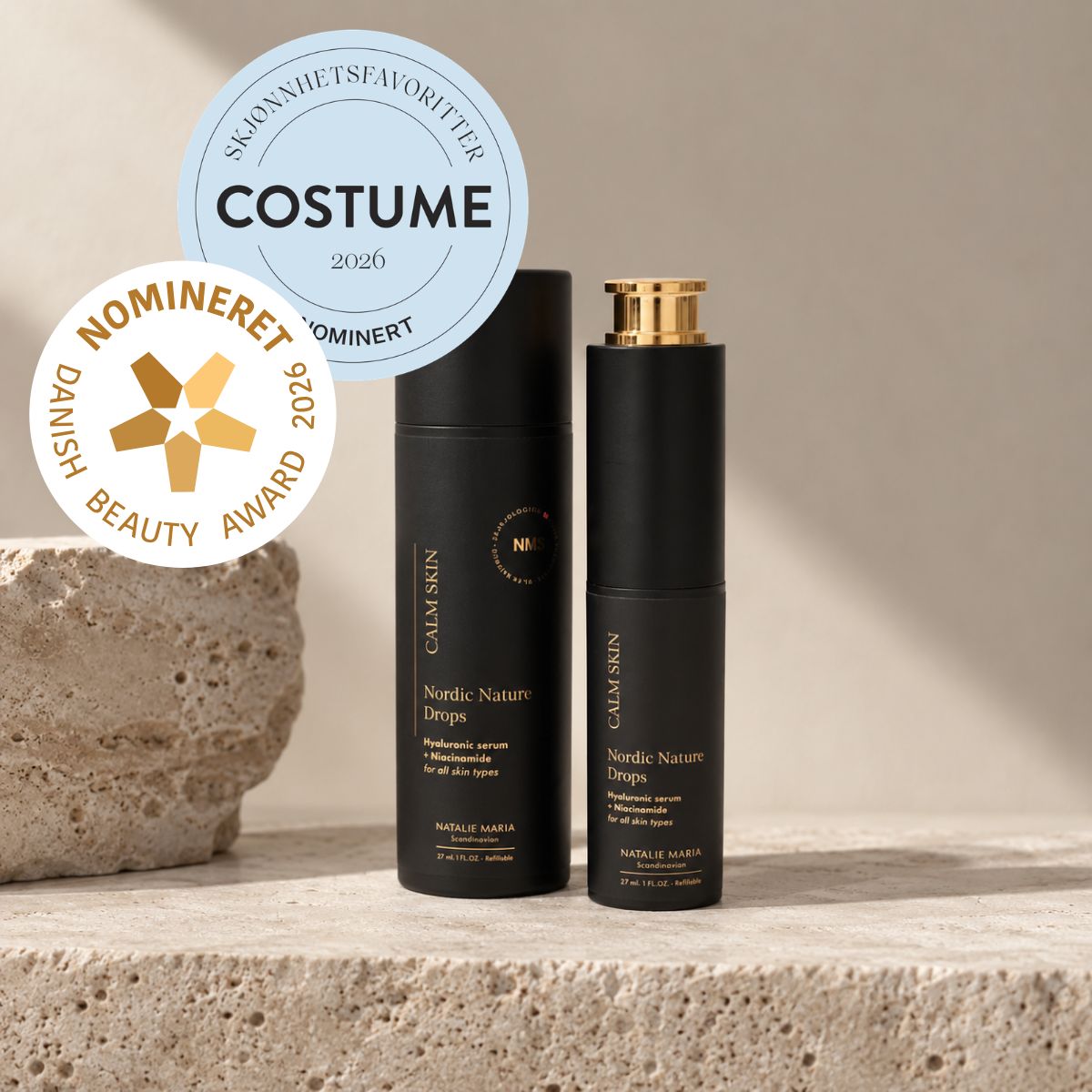FORUDBESTILLING: Natalie Maria Scandinavian | Calm Skin Nordic Nature drops - Hyaluronic serum