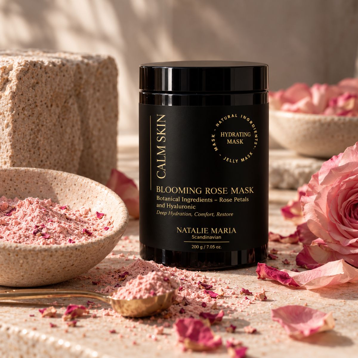 FORUDBESTILLING | Natalie Maria Scandinavian - Calm Skin - Blooming Rose Mask