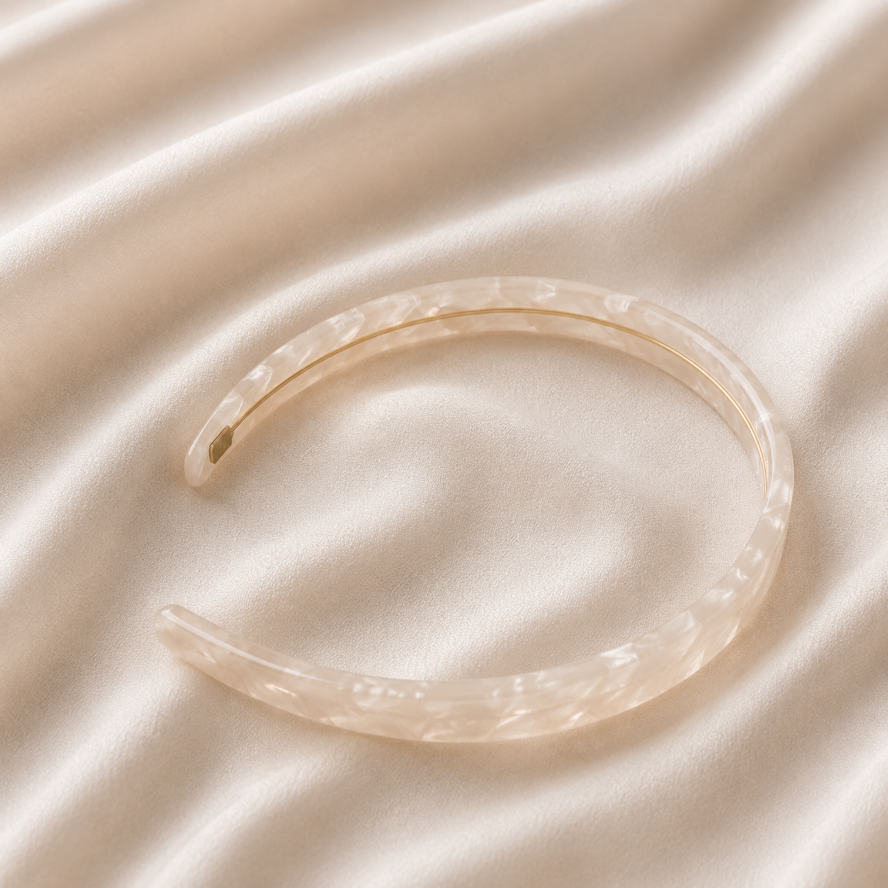 Célune - Hårbøjle - White Pearl