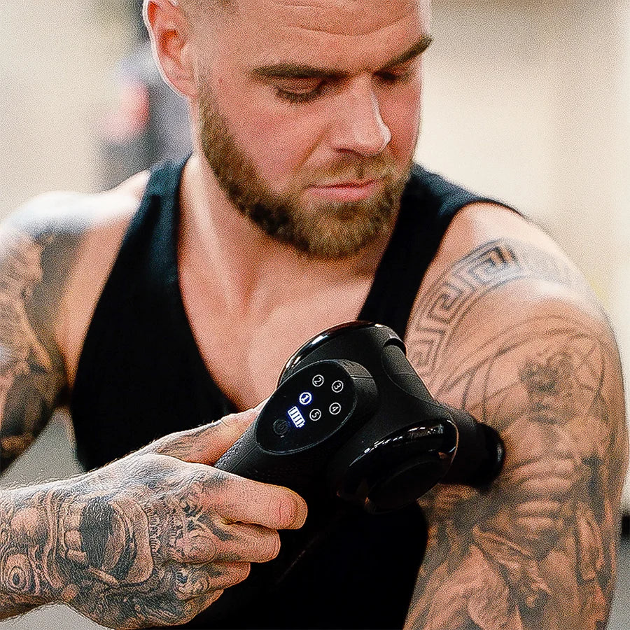 Painhunter - Massagepistol PRO (4 massagehoveder og rejsetaske)