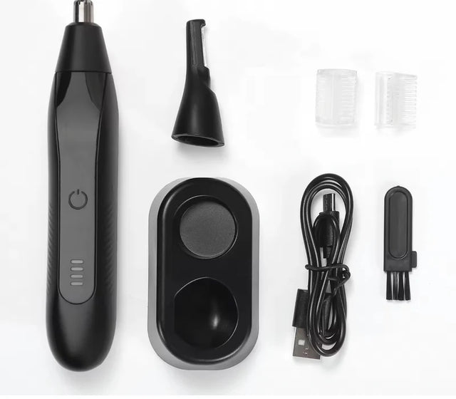 Genopladelig Næse & ørehårs trimmer (Vandtæt)