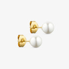 Wolff Jewelry - Pretty Pearl Earring - 18 karat guldbelagt