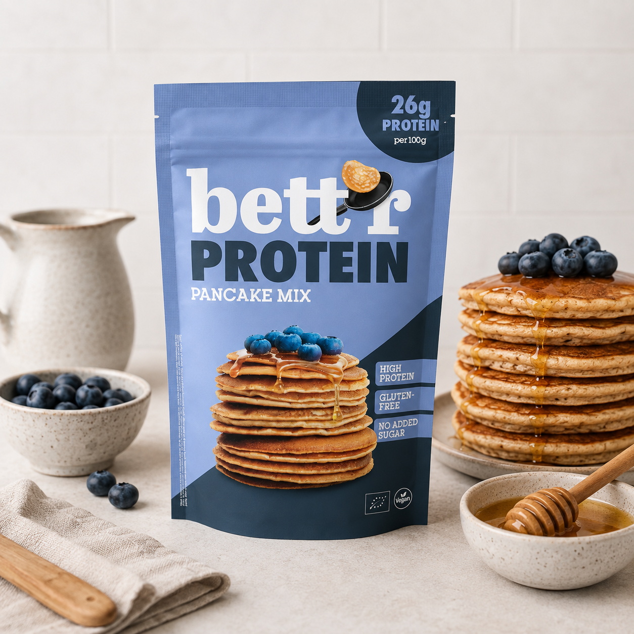 Bett'r - økologisk protein pandekage mix  - 400 g.