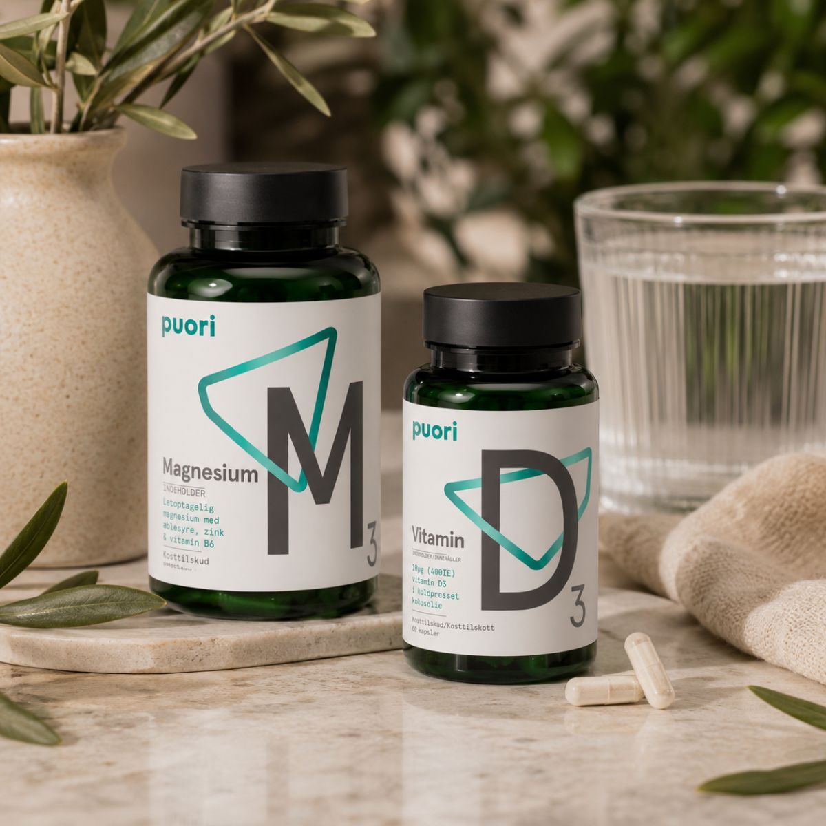 Puori | Daily Essentials – D3 + Magnesium