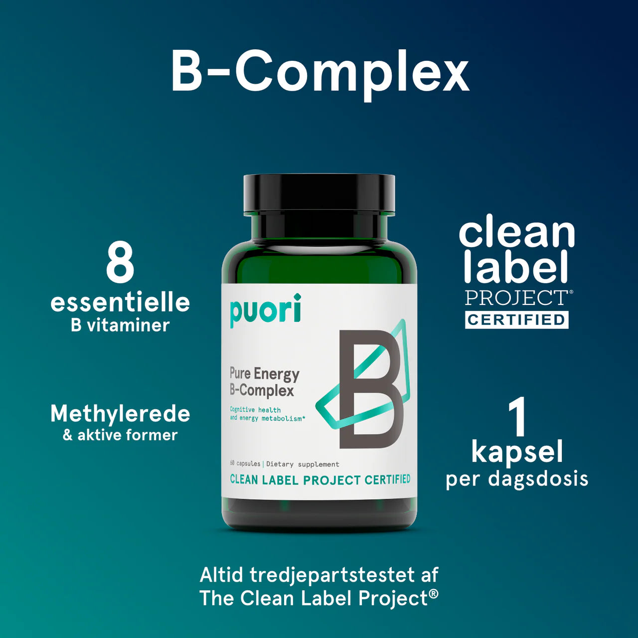 Puori - B-Complex - 60 kapsler