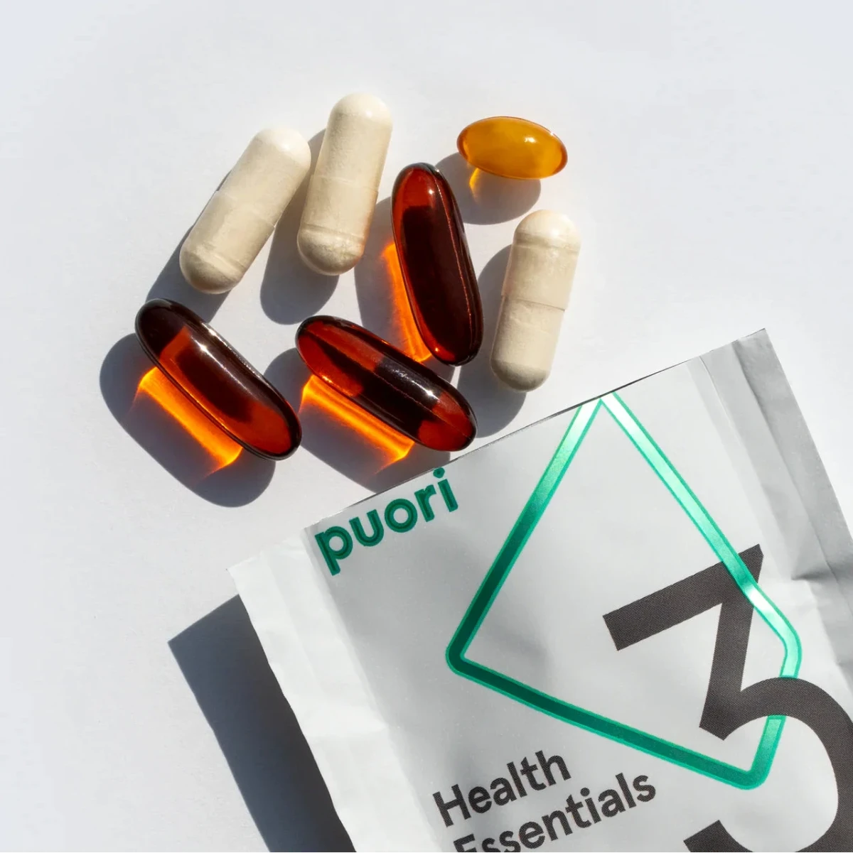 Puori - P3 - Daglige pakker med O3, M3, D3 - 30 dage