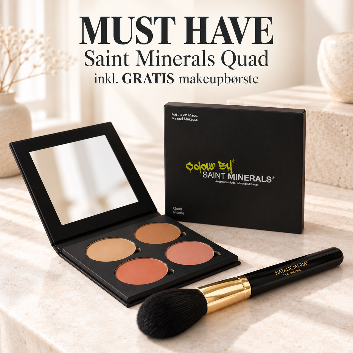 Must have - Saint Mineral palette ink. GRATIS børste