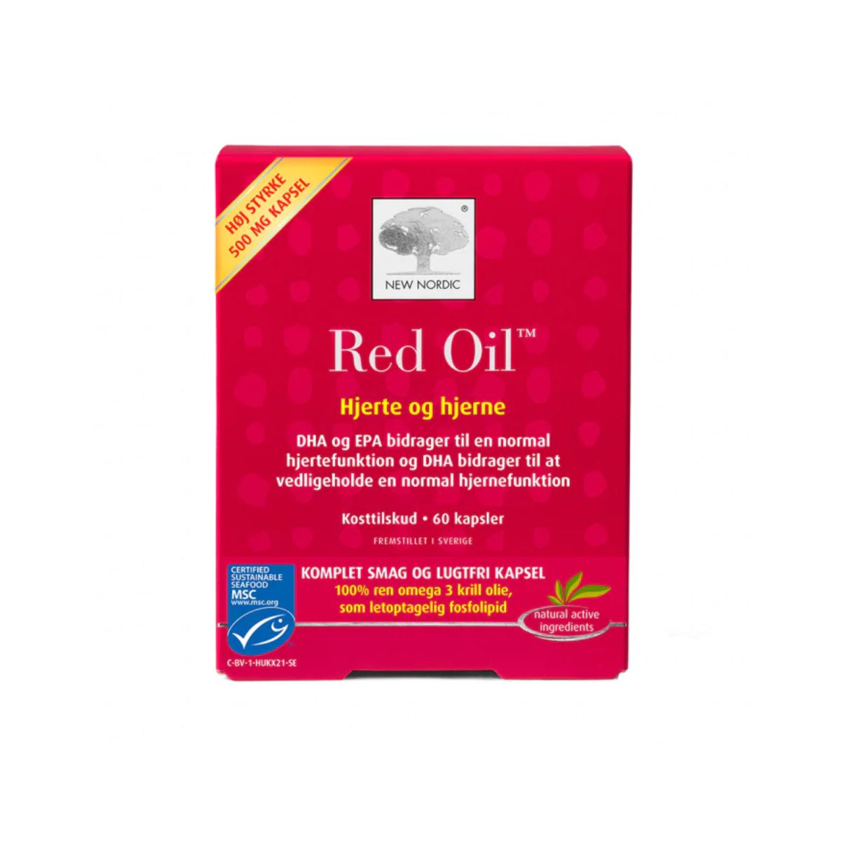 New Nordic - Red Oil omega 3 krill olie - 60 kapsler
