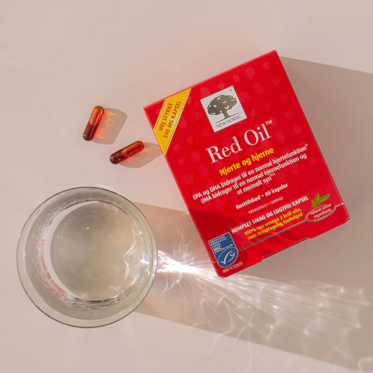 New Nordic - Red Oil omega 3 krill olie - 60 kapsler