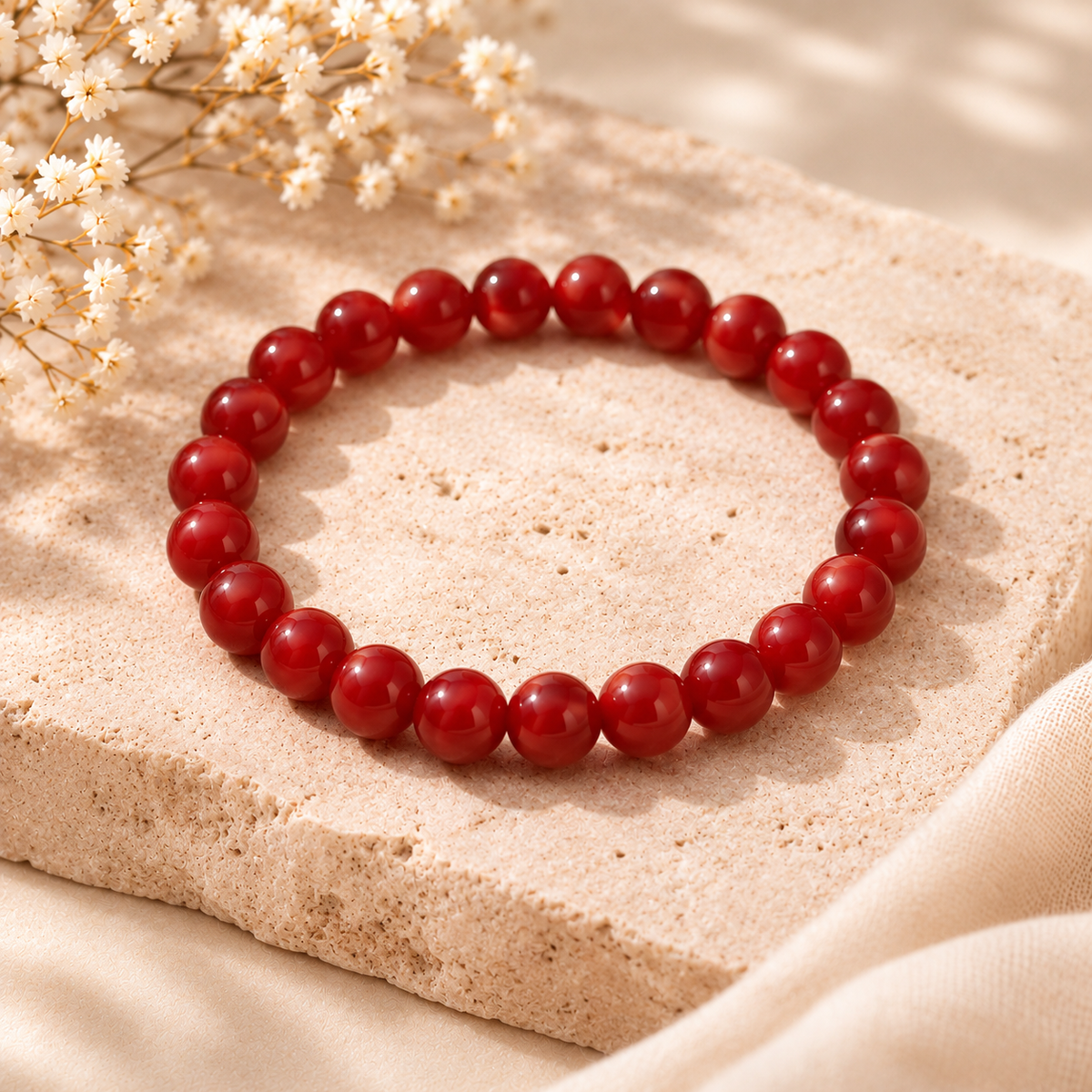 Wolff Jewelry - Jusi Pearl armbånd - Bourgogne