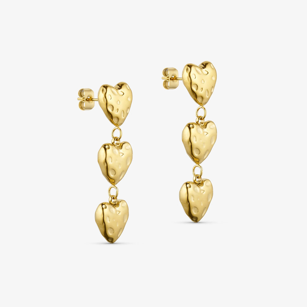 Wolff Jewelry - Rustic Heart Earrings