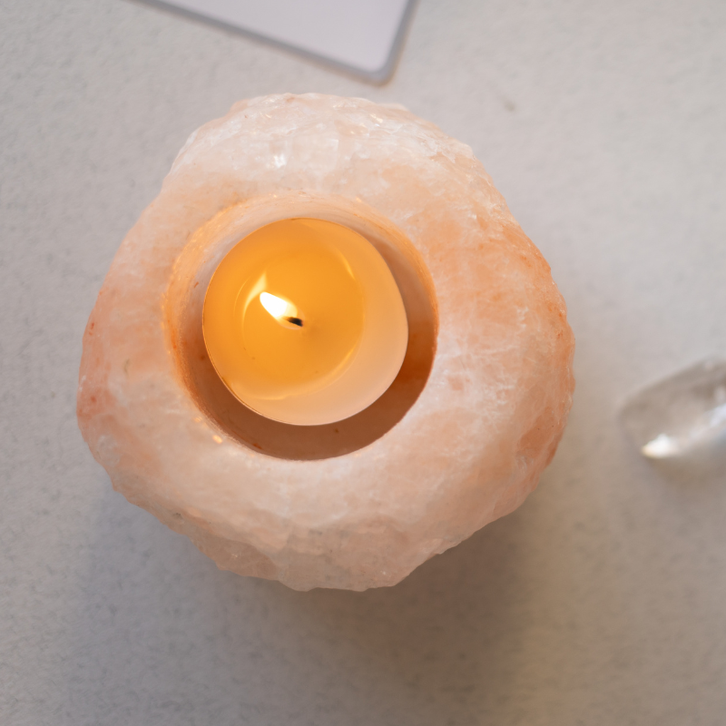 NAMISO - Himalaya salt fyrfadslysestage pink 500-900 g.