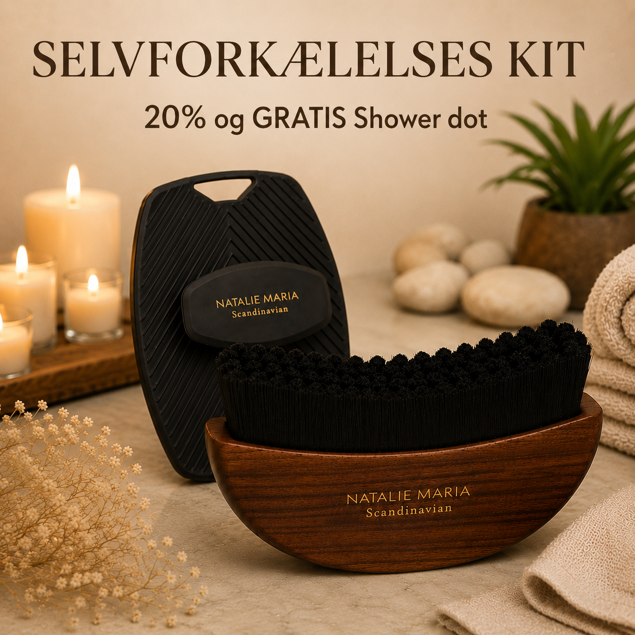 Natalie Maria Scandinavian | The Original Depuff Body Brush + GRATIS Shower Dot
