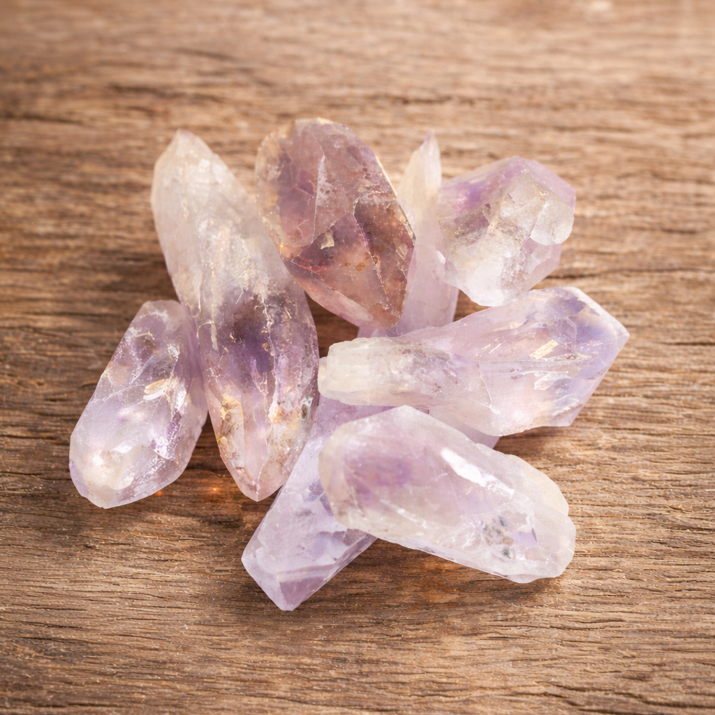 Namiso - Relaxe Mind - Rå Ametyst spidser  (kærlighed og indre ro)