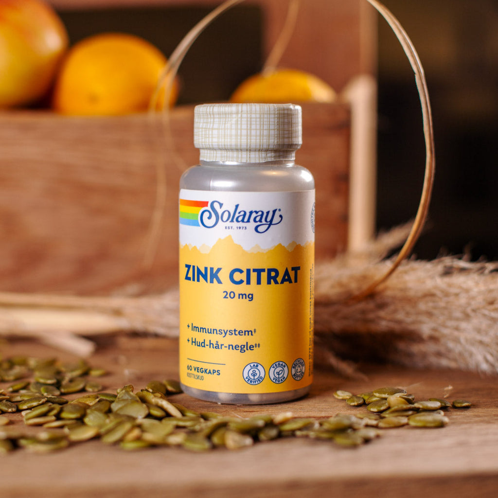 Solaray - Zink Citrat 20 mg - 60 kap