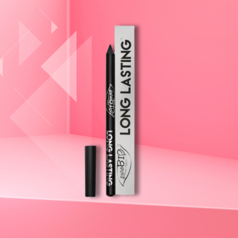 PUROBIO COSMETICS - LONG LASTING EYELINER - MAT BLACK 01
