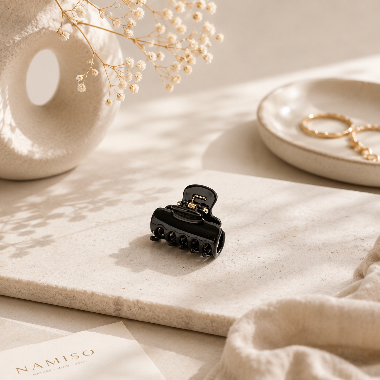 FORUDBESTILLING: Namiso - Nia - elegant hårklemme - Sort (Mini)