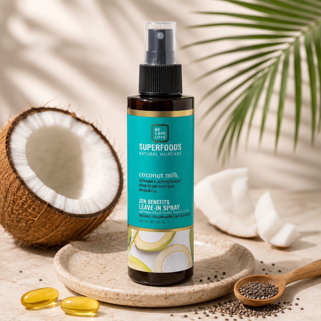 Be Care Love - Superfoods - Zen Benefits Leave-In Spray