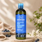 Be Care Love - Superfoods - Smoothing Conditioner - Very Blueberry Cherry (God til sart og følsom hovedbund)- 355 ml