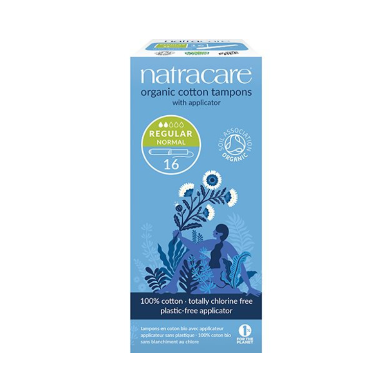 Natracare - tampon - 16 stk REGULAR normal m. hylster
