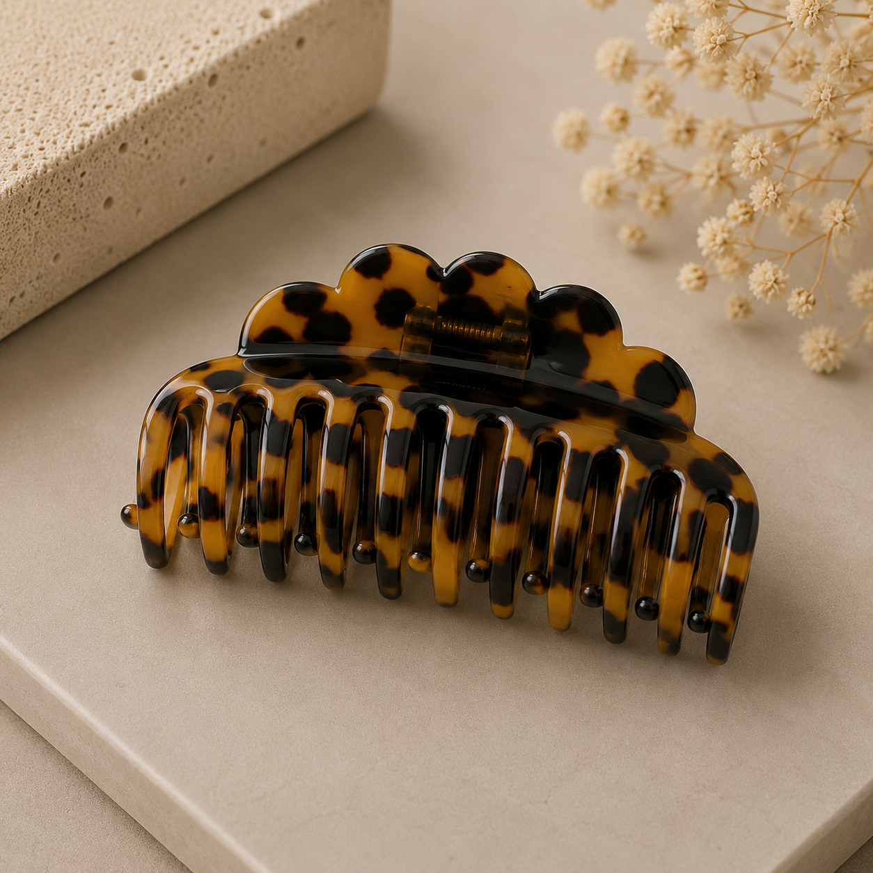 Namiso - Freya - elegant hårklemme - Tortoiseshell