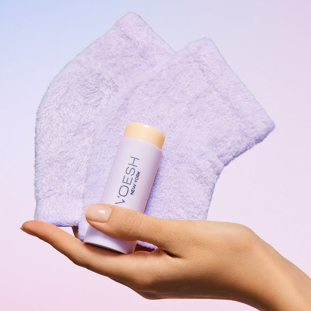 Voesh - Moisturizing hæl sok og balm - lavendel