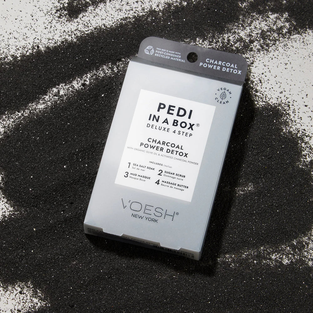 Voesh - Pedi in a Box (4 Step) Charcoal Power Detox - fodbad