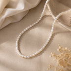 WOLFF JEWELRY -  Big Pearl halskæde (Vandfast)